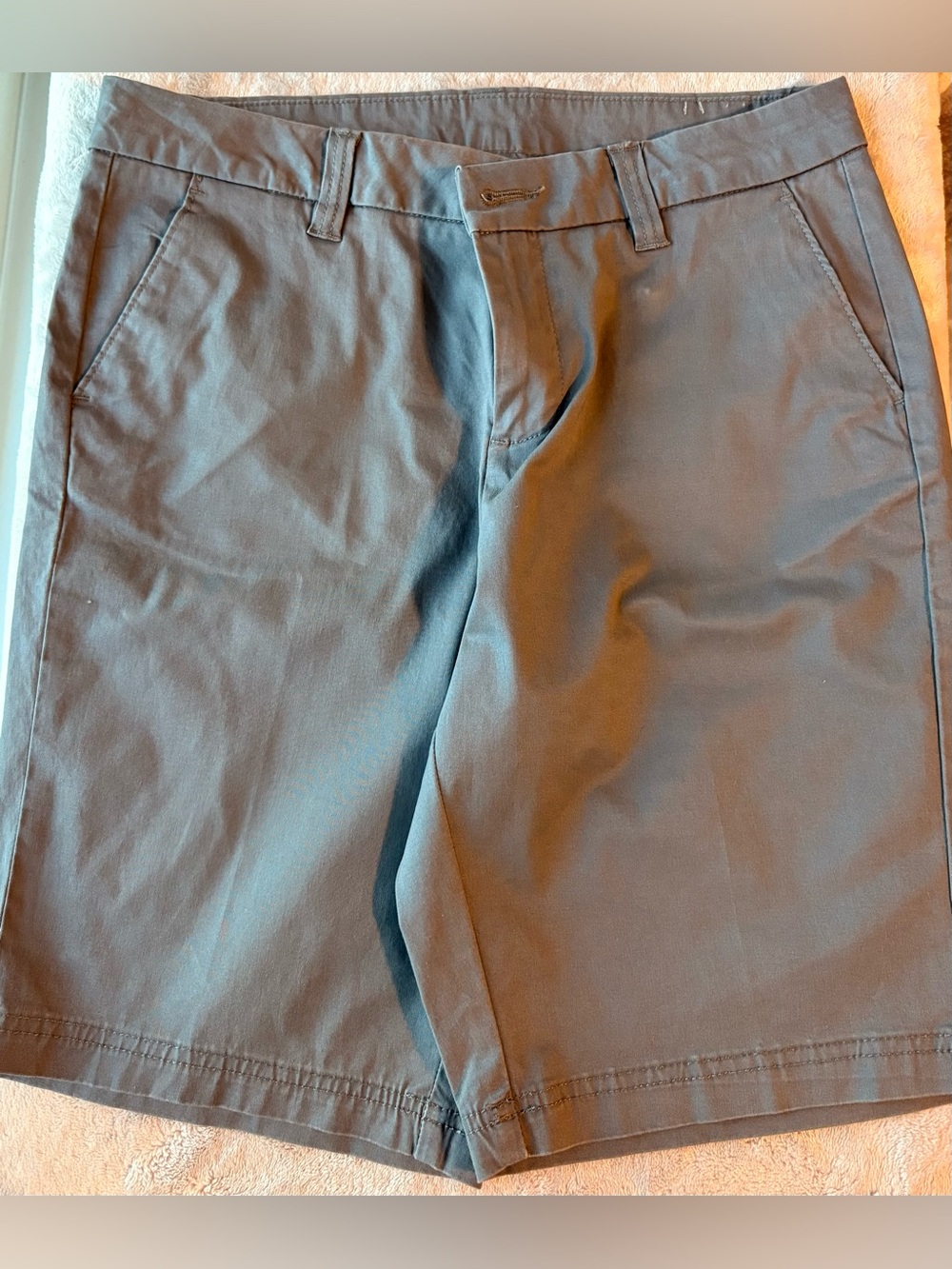 Women Magellan Outdoors  Flat-Front Shorts - Slate Blue